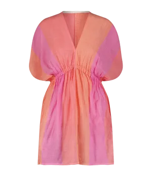 Alem Plunge Dress in Nefas Peach