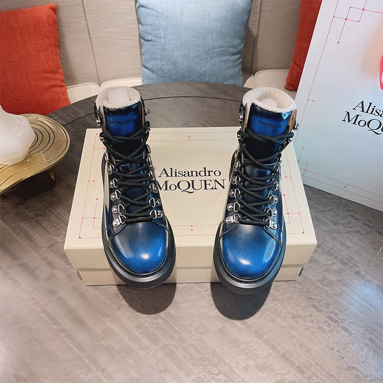 ALEXANDRO GRAHAM MACQUEEN GRAFFITI CHUNKY SOLE HIGH TOP SNEAKER BOOTS