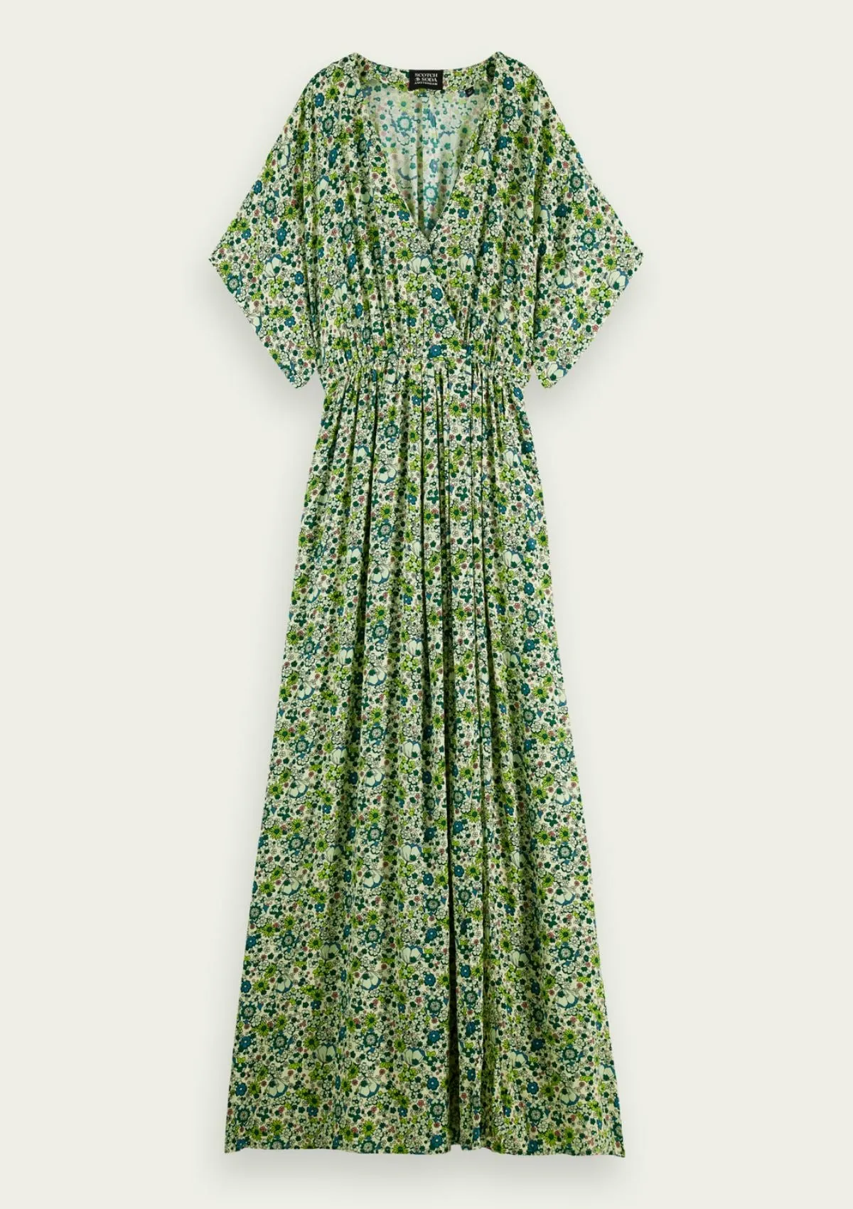 Floral V Neck Maxi Dress | Kimono Sleeved Floral | Scotch & Soda
