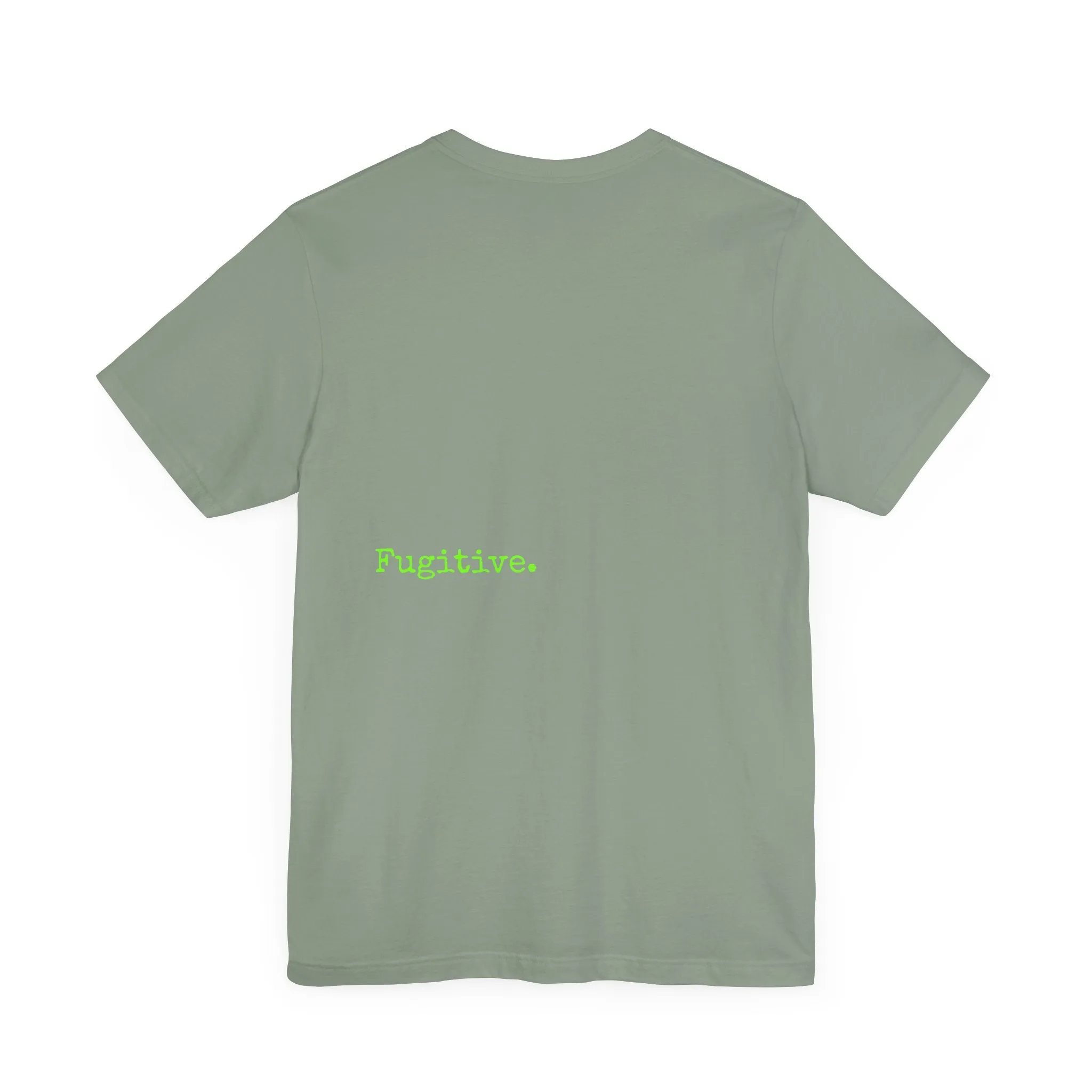 Fugitive Neon Lime Skull Tee - Unisex Jersey Short Sleeve T-Shirt