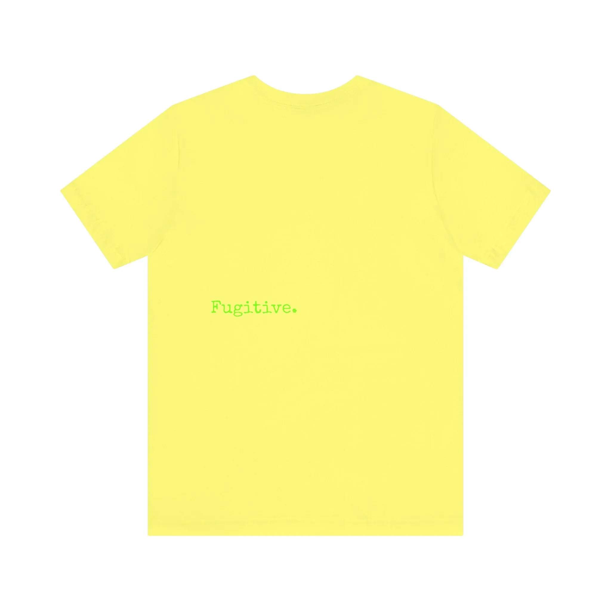 Fugitive Neon Lime Skull Tee - Unisex Jersey Short Sleeve T-Shirt
