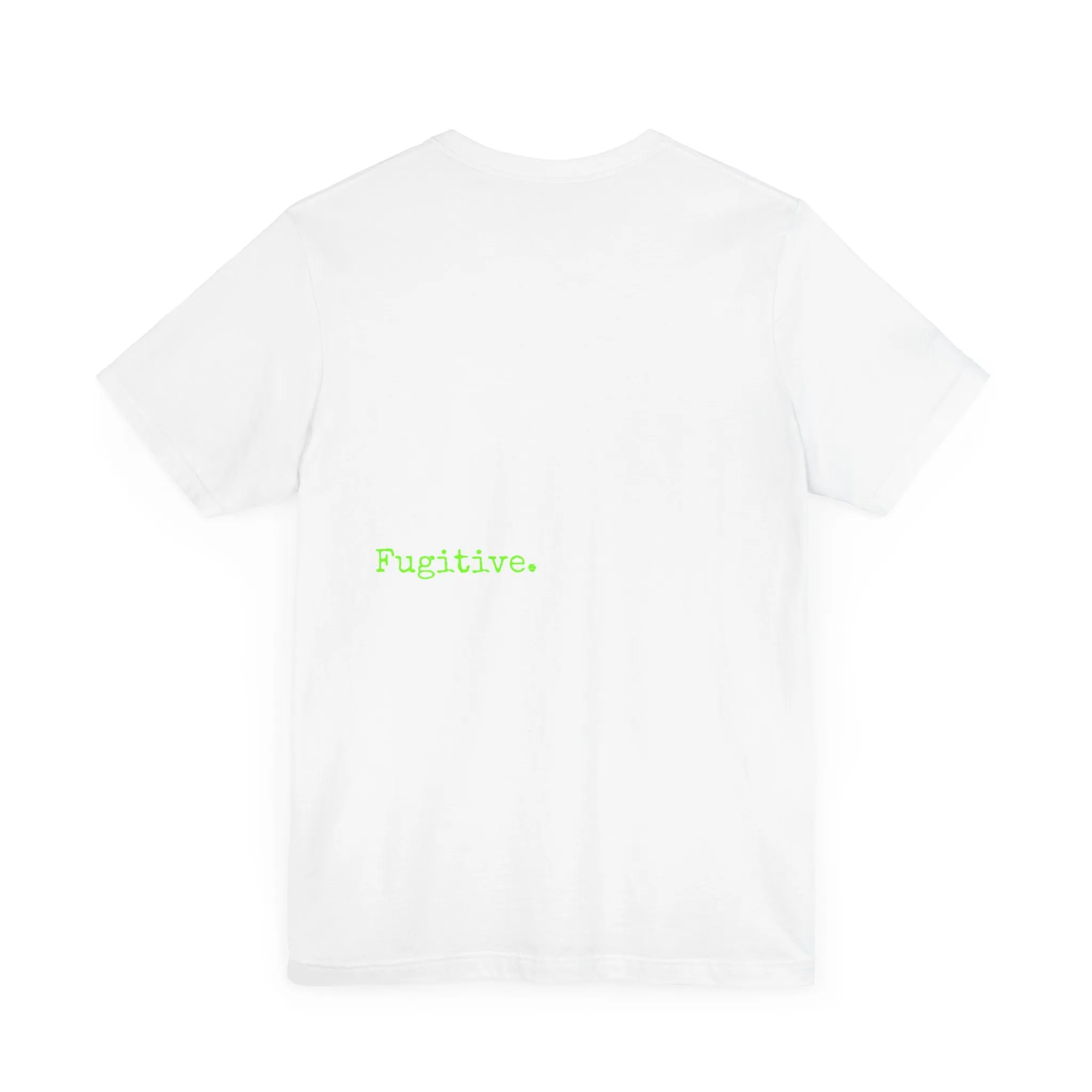 Fugitive Neon Lime Skull Tee - Unisex Jersey Short Sleeve T-Shirt
