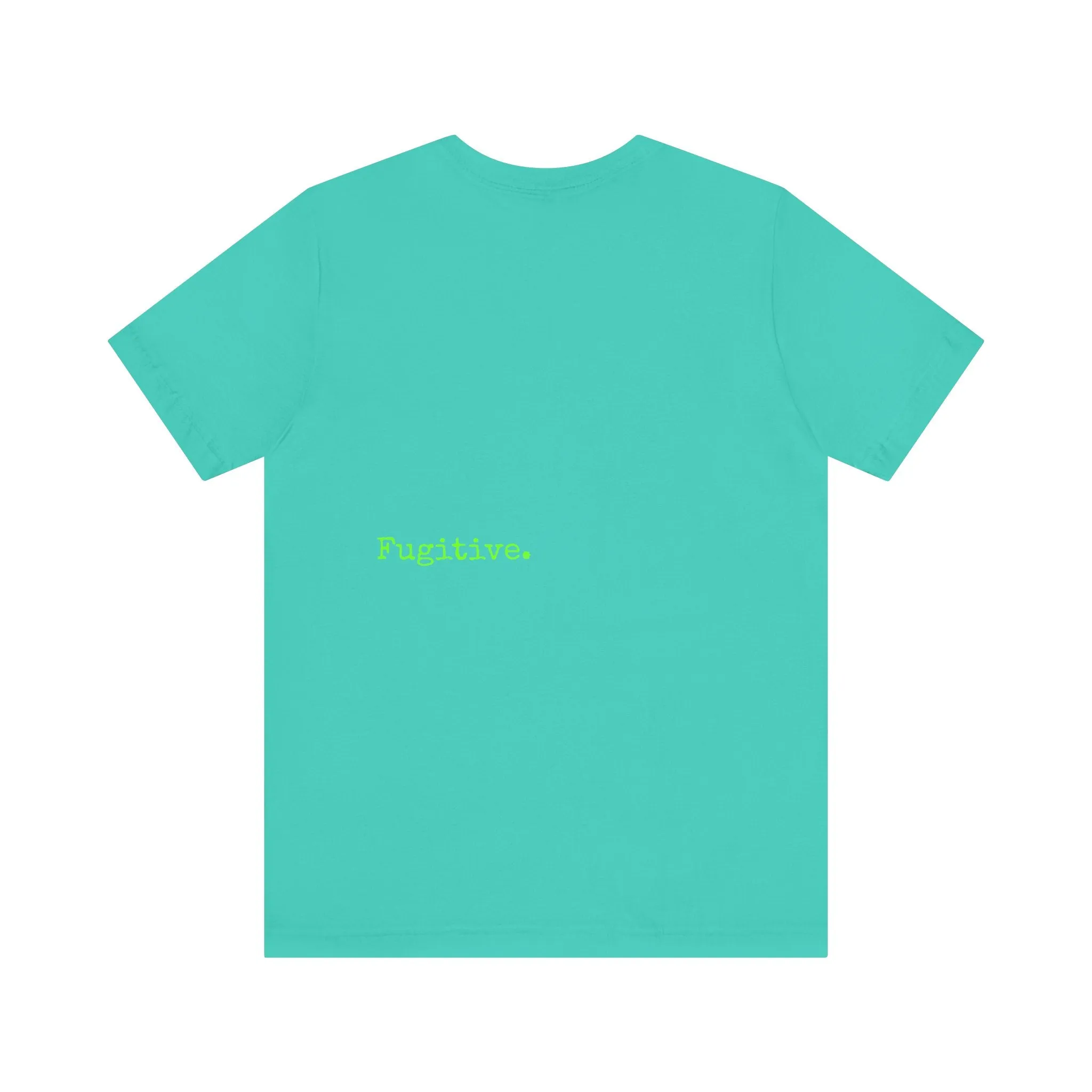 Fugitive Neon Lime Skull Tee - Unisex Jersey Short Sleeve T-Shirt