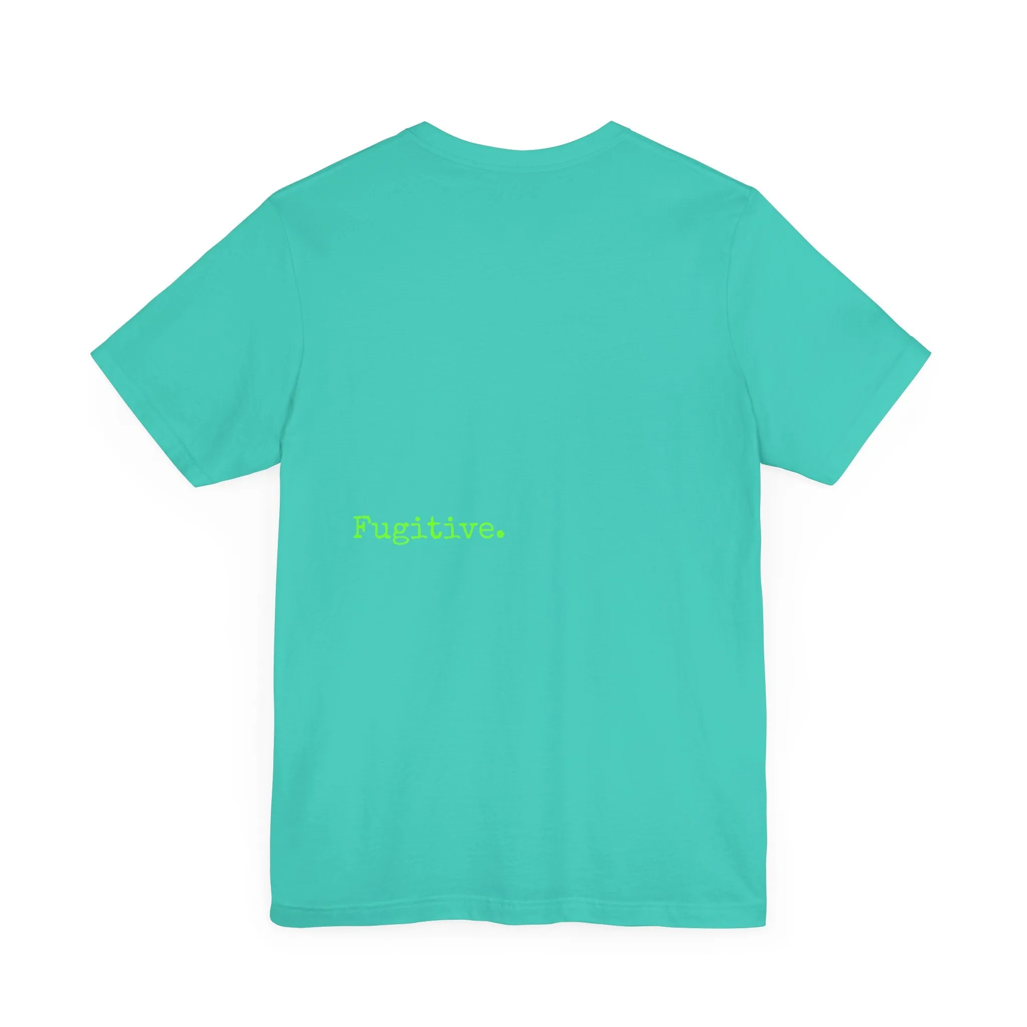 Fugitive Neon Lime Skull Tee - Unisex Jersey Short Sleeve T-Shirt