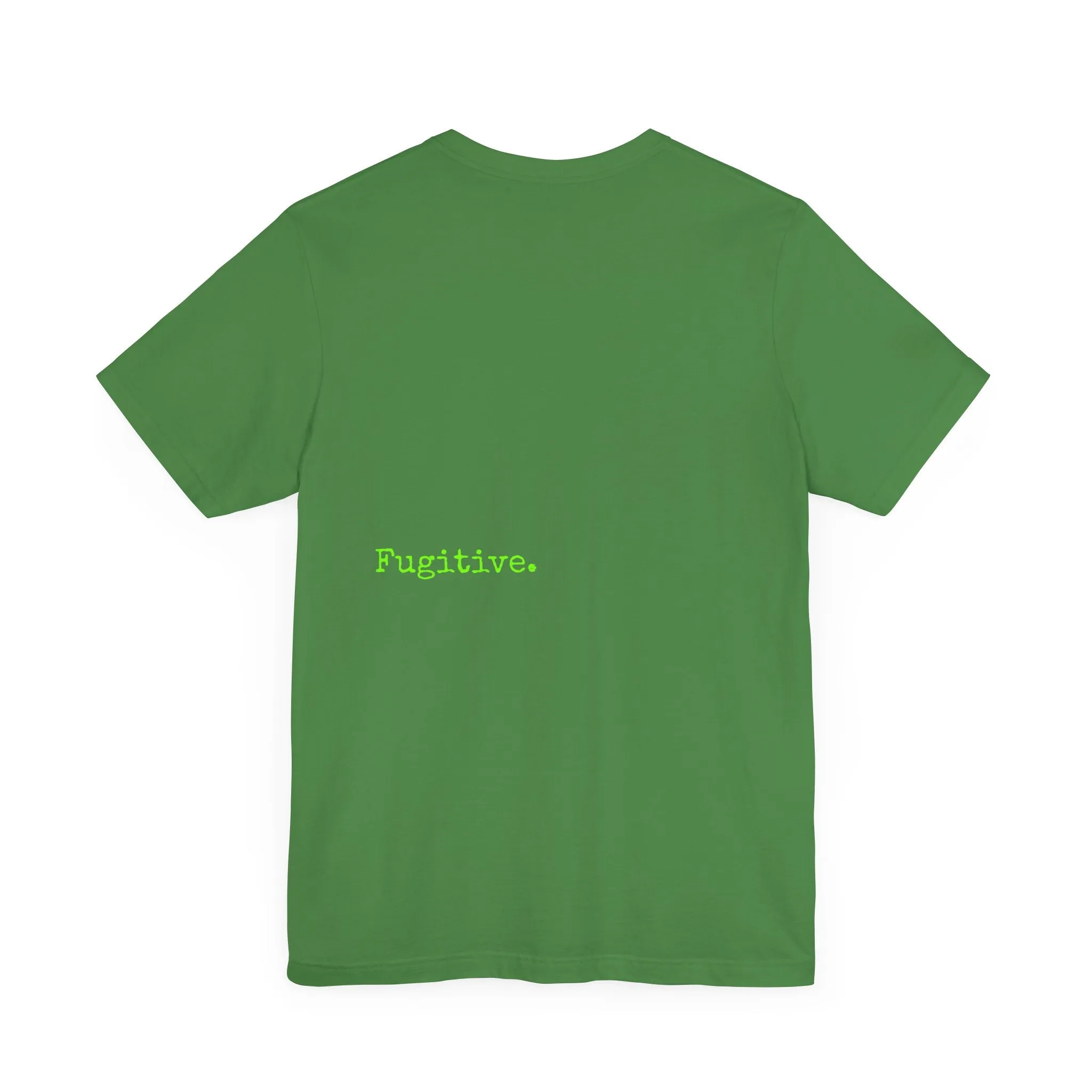 Fugitive Neon Lime Skull Tee - Unisex Jersey Short Sleeve T-Shirt