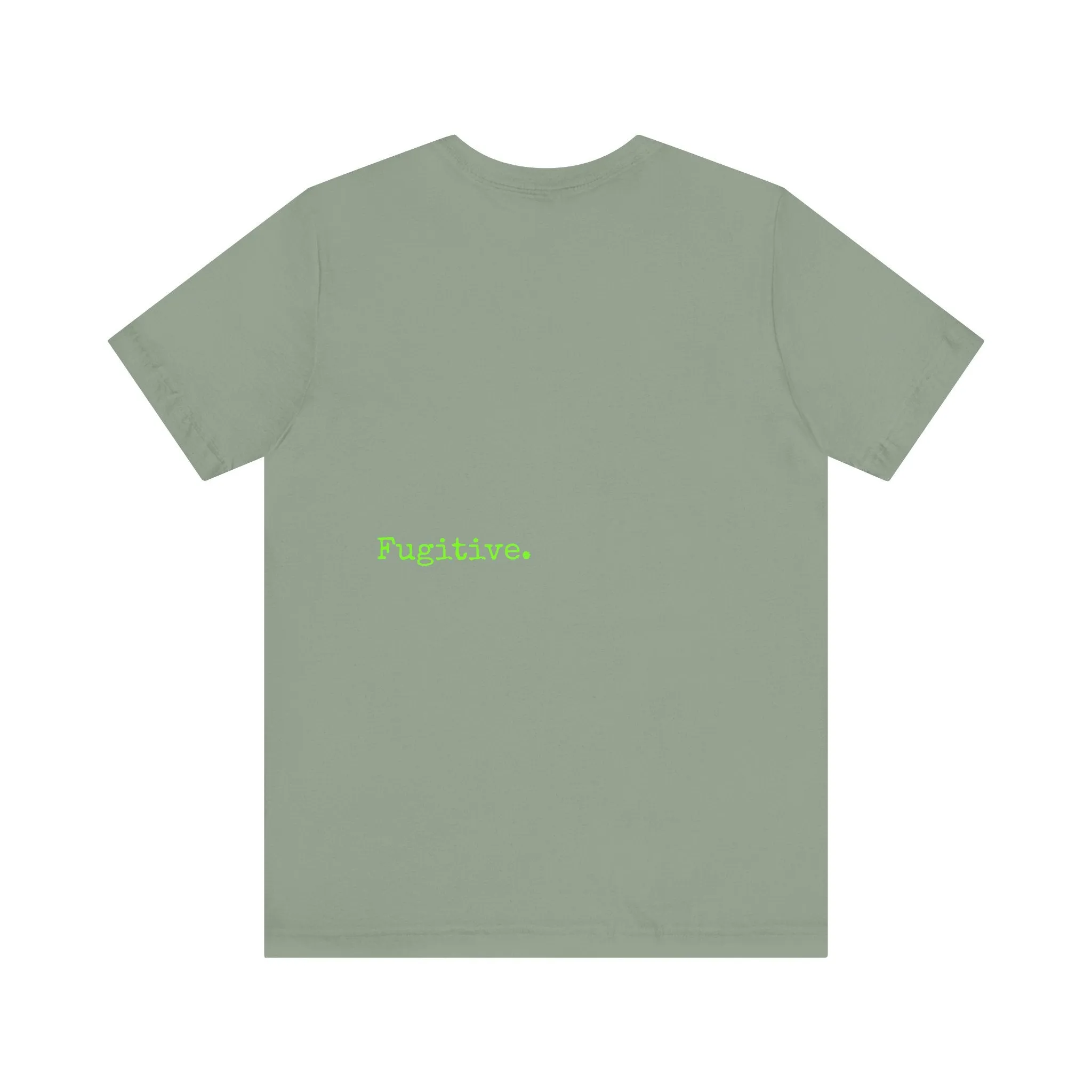 Fugitive Neon Lime Skull Tee - Unisex Jersey Short Sleeve T-Shirt