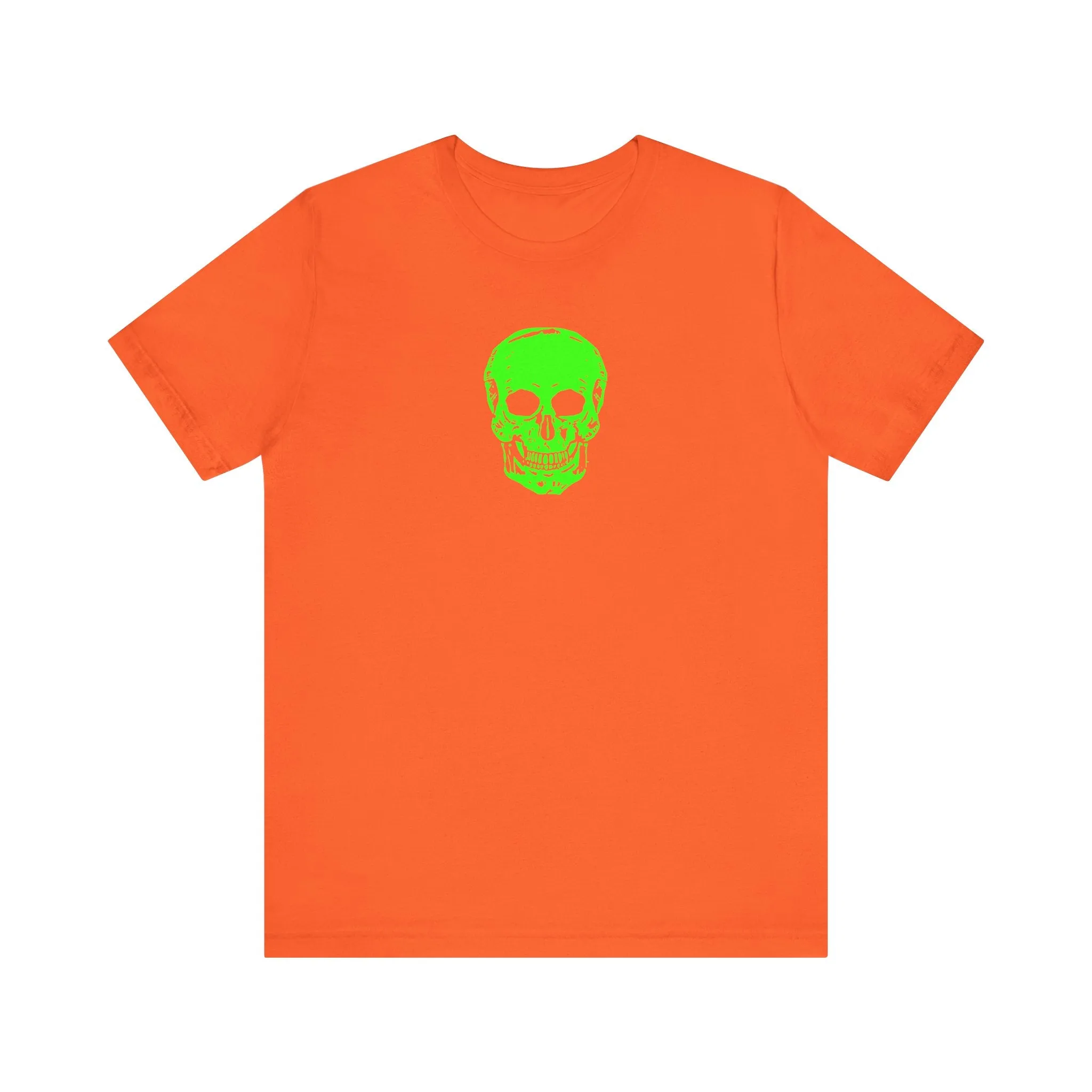 Fugitive Neon Lime Skull Tee - Unisex Jersey Short Sleeve T-Shirt