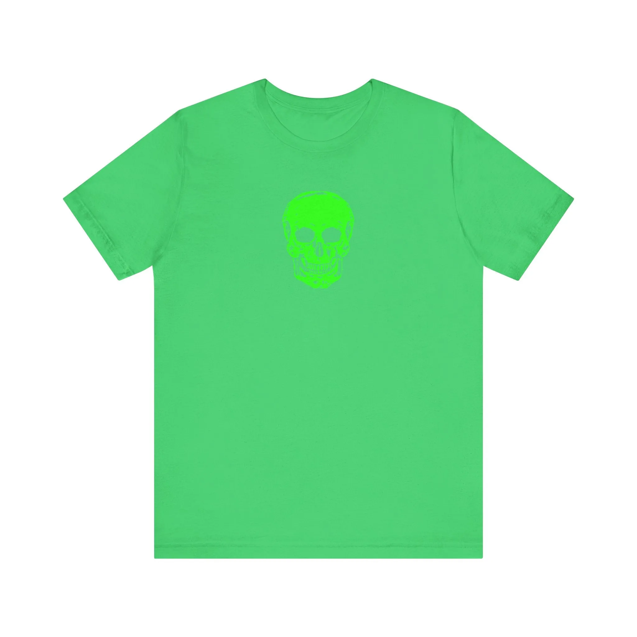 Fugitive Neon Lime Skull Tee - Unisex Jersey Short Sleeve T-Shirt