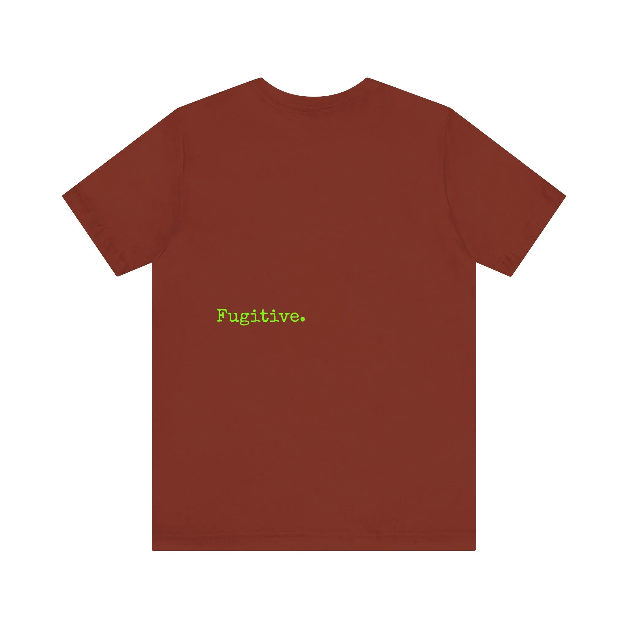 Fugitive Neon Lime Skull Tee - Unisex Jersey Short Sleeve T-Shirt
