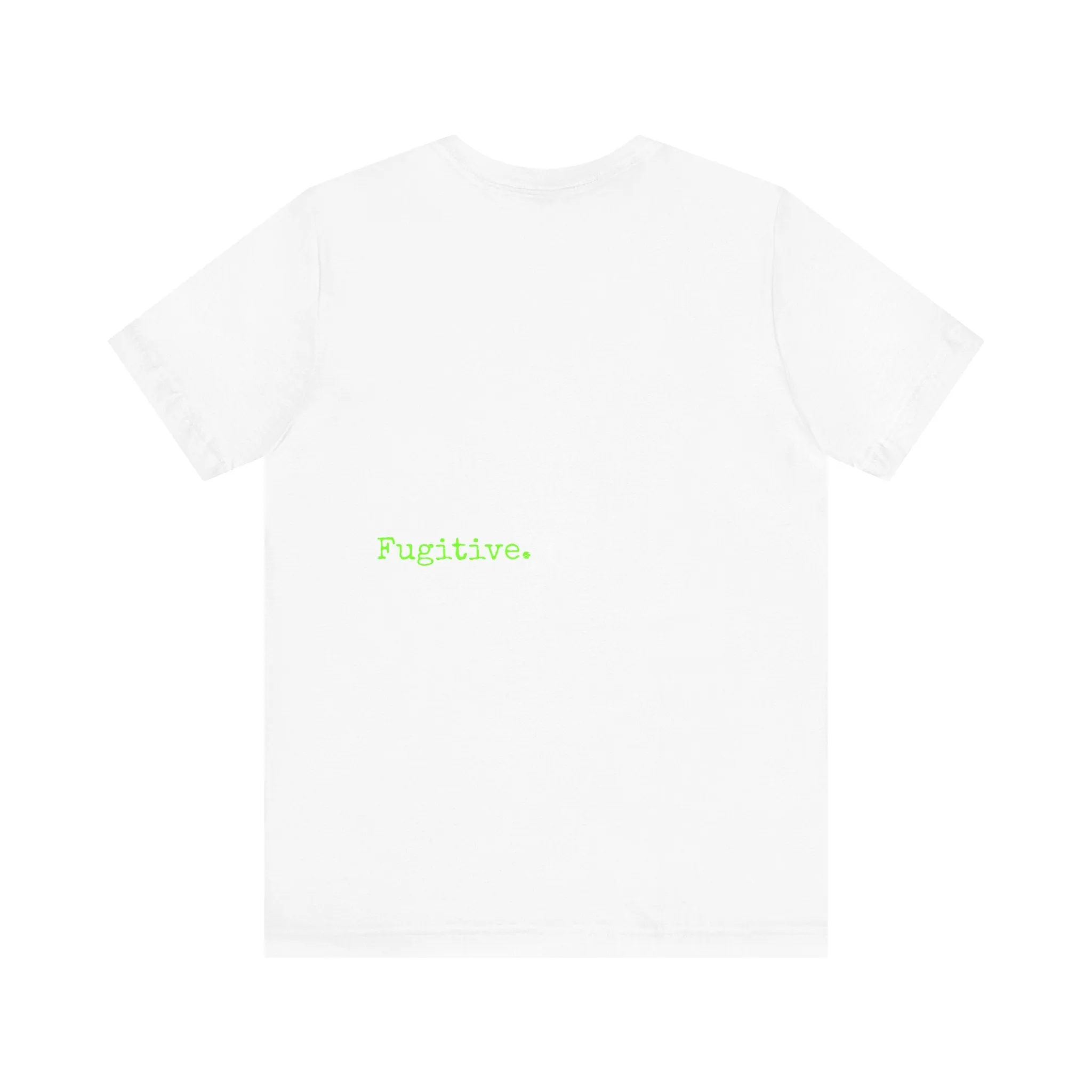 Fugitive Neon Lime Skull Tee - Unisex Jersey Short Sleeve T-Shirt