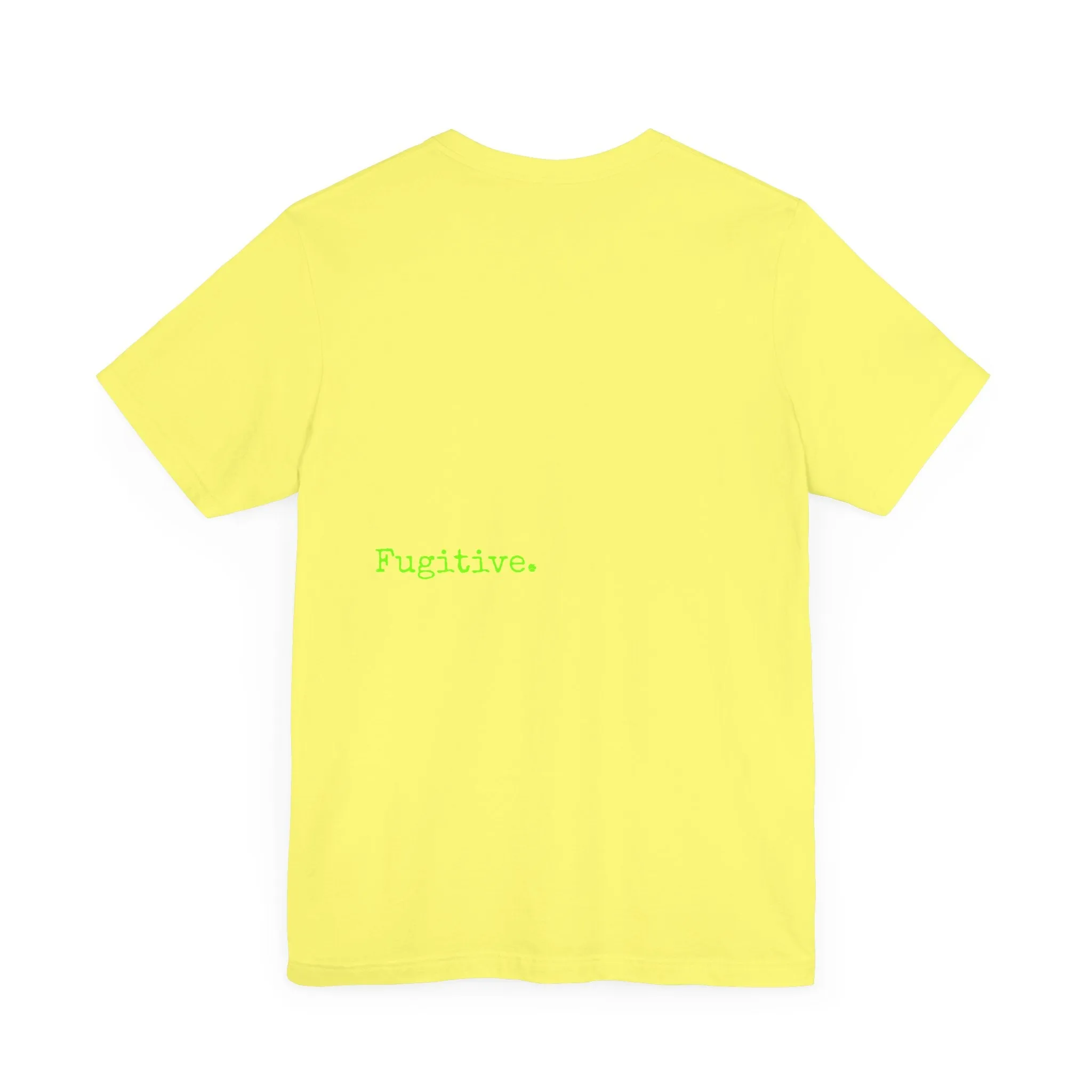 Fugitive Neon Lime Skull Tee - Unisex Jersey Short Sleeve T-Shirt