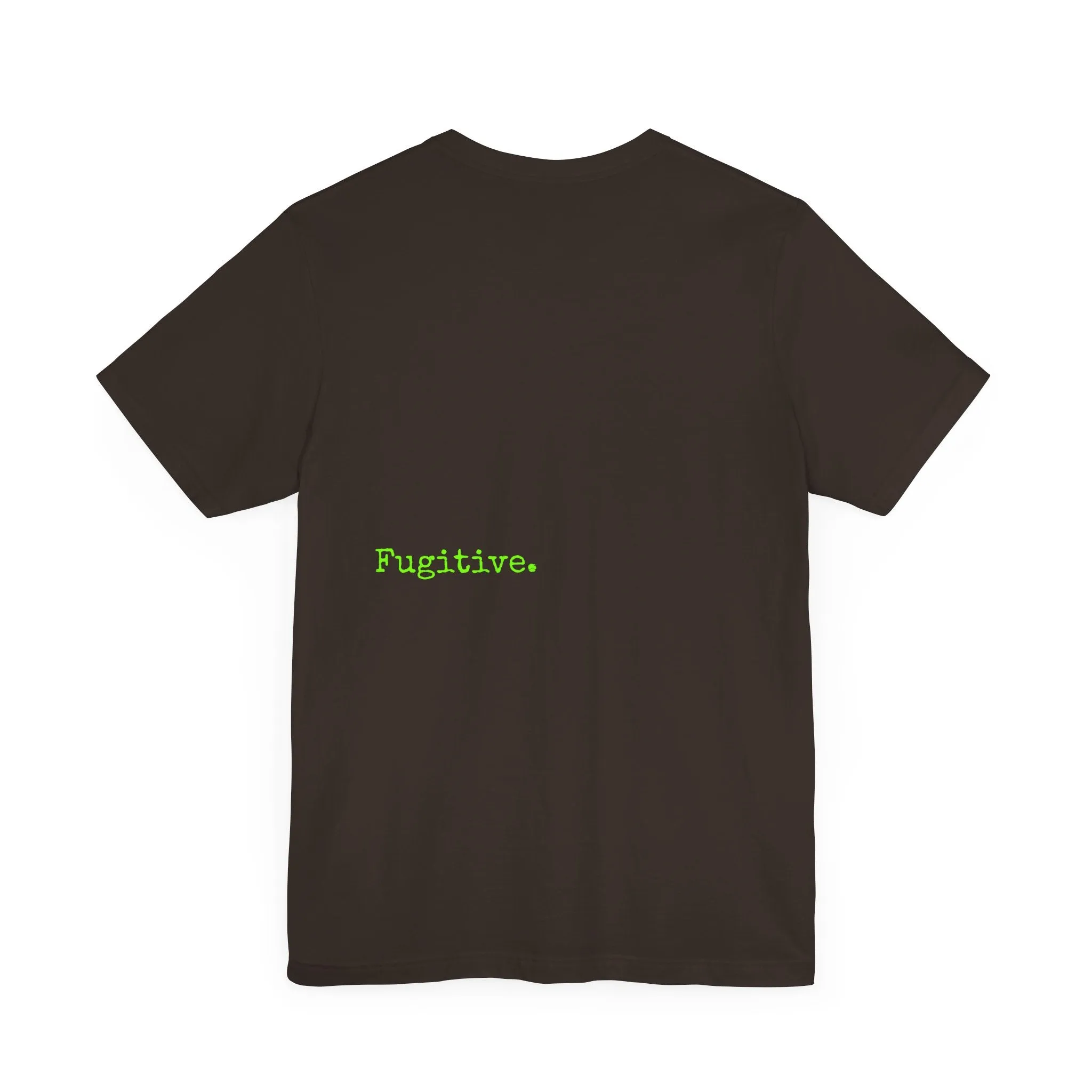 Fugitive Neon Lime Skull Tee - Unisex Jersey Short Sleeve T-Shirt