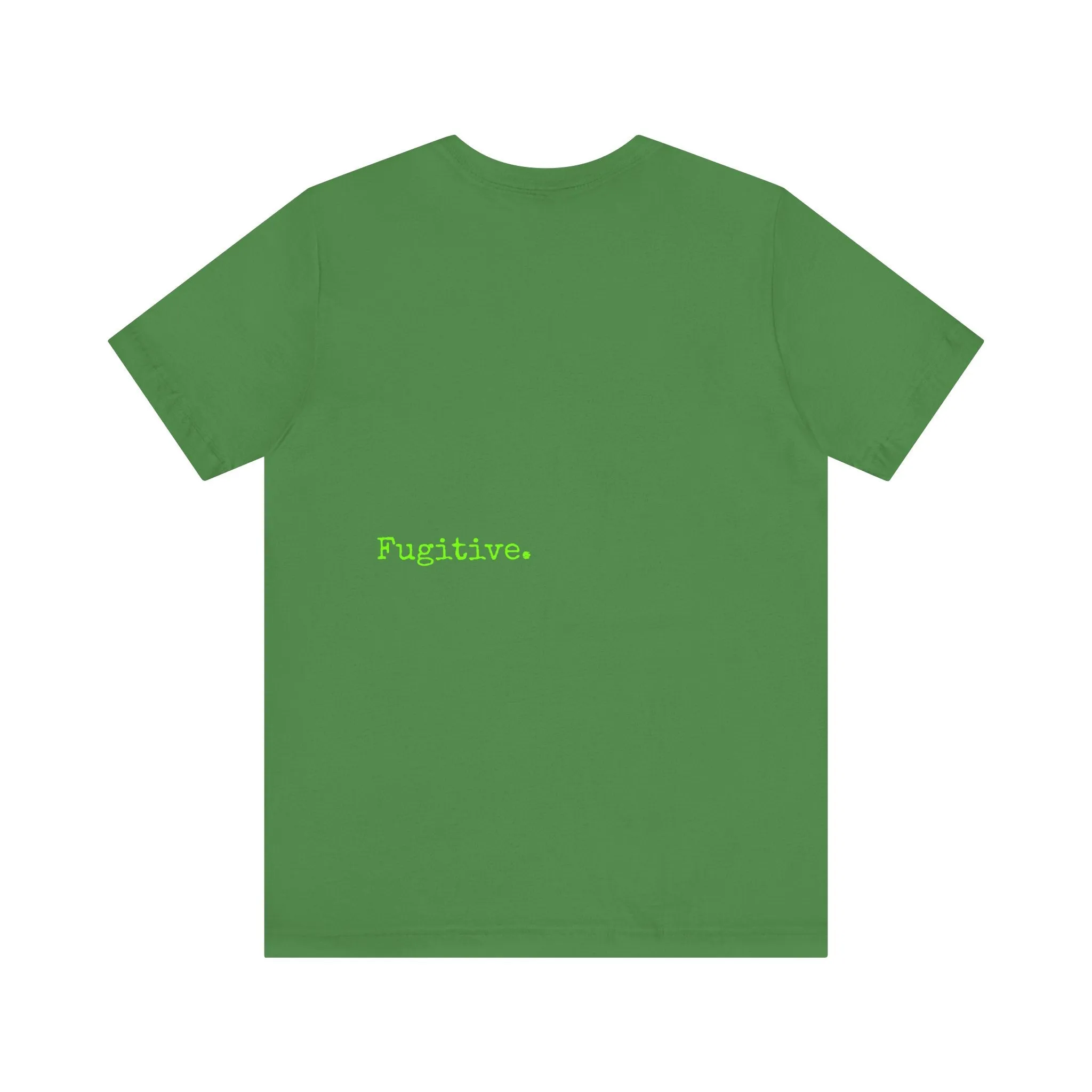 Fugitive Neon Lime Skull Tee - Unisex Jersey Short Sleeve T-Shirt