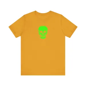 Fugitive Neon Lime Skull Tee - Unisex Jersey Short Sleeve T-Shirt