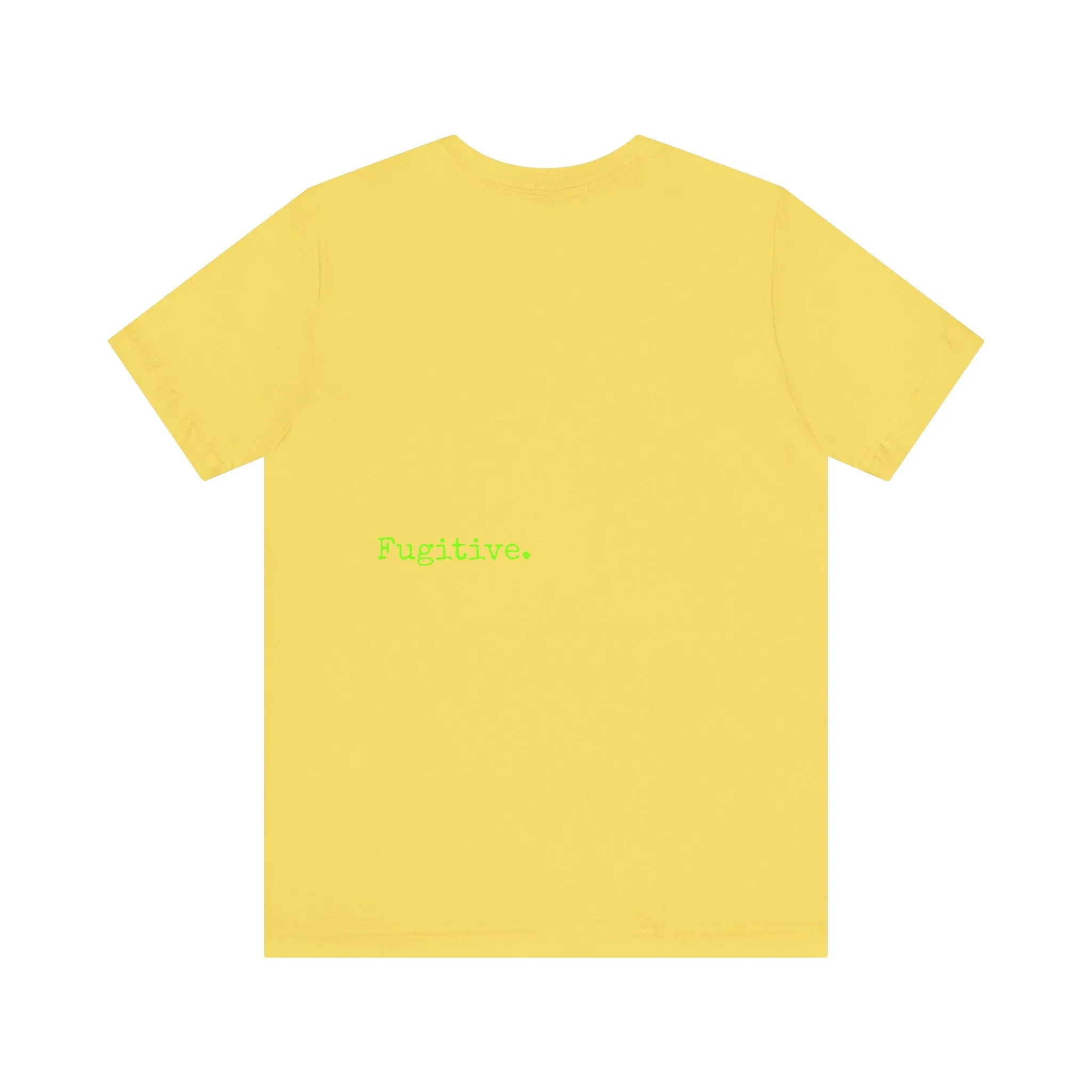 Fugitive Neon Lime Skull Tee - Unisex Jersey Short Sleeve T-Shirt