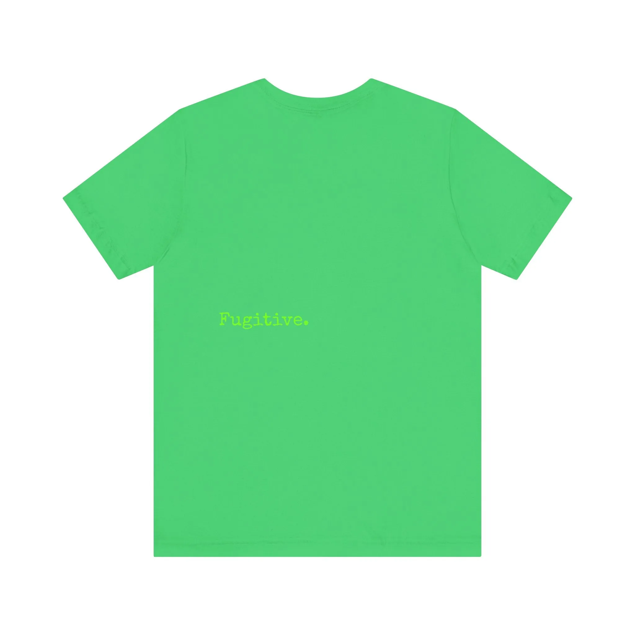 Fugitive Neon Lime Skull Tee - Unisex Jersey Short Sleeve T-Shirt