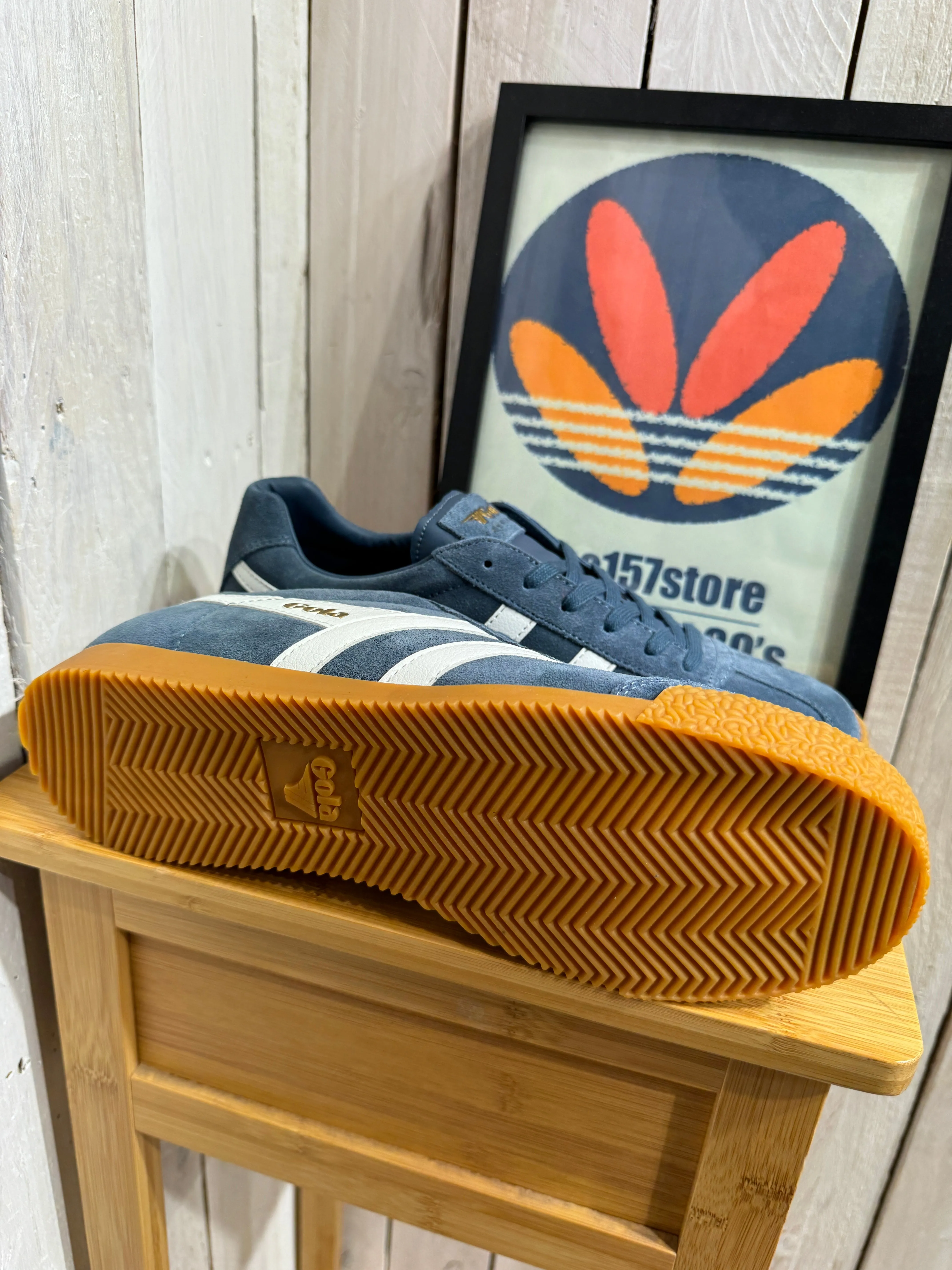 Gola Classics Harrier Suede Trainers - Baltic Blue