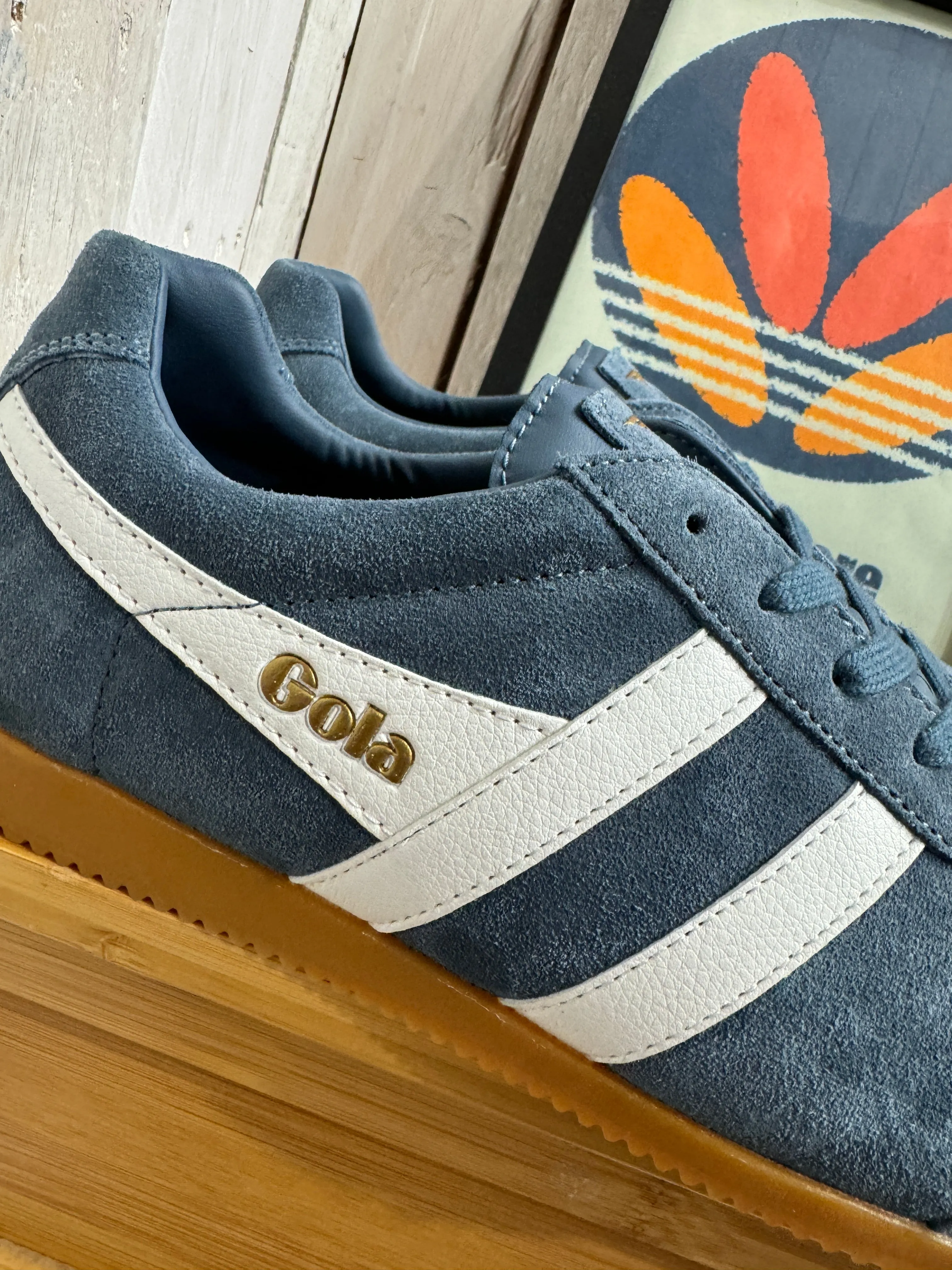 Gola Classics Harrier Suede Trainers - Baltic Blue