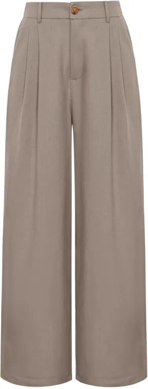 GRACE KARIN Women's Wide Leg Pants Business Casual Straight Long Trousers Palazzo Flowy Pants