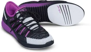 KR Strikeforce Jazz Black/Purple Lightweight Women's Bowling Shoe with Comfort Fit Technology