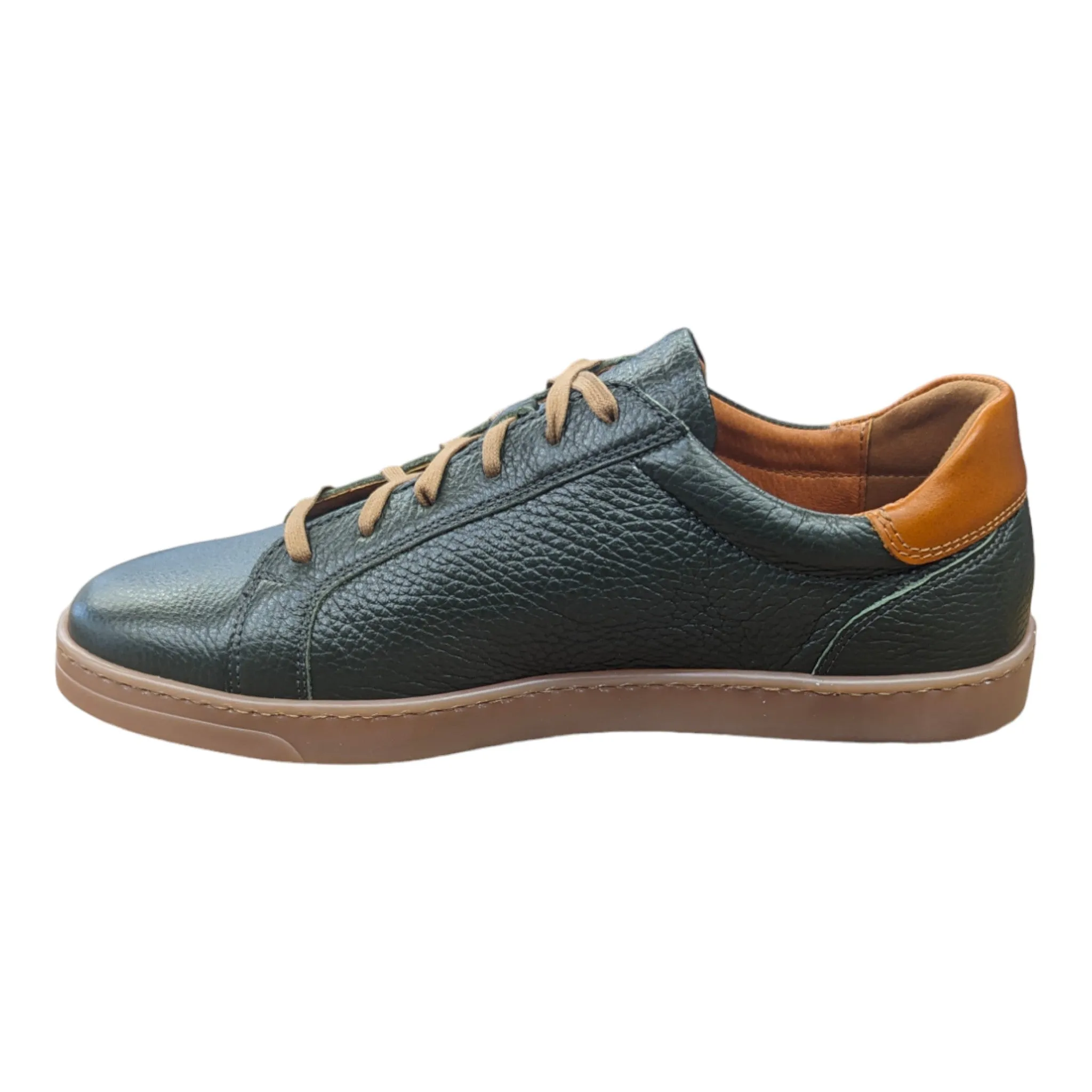 Lacuzzo Luxury Italian Leather Trainers Green