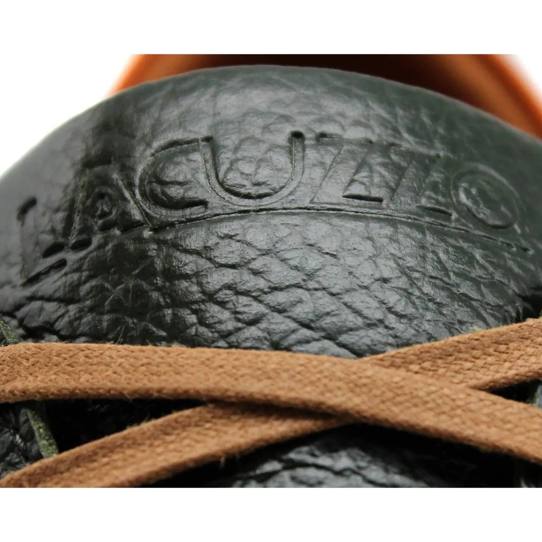 Lacuzzo Luxury Italian Leather Trainers Green