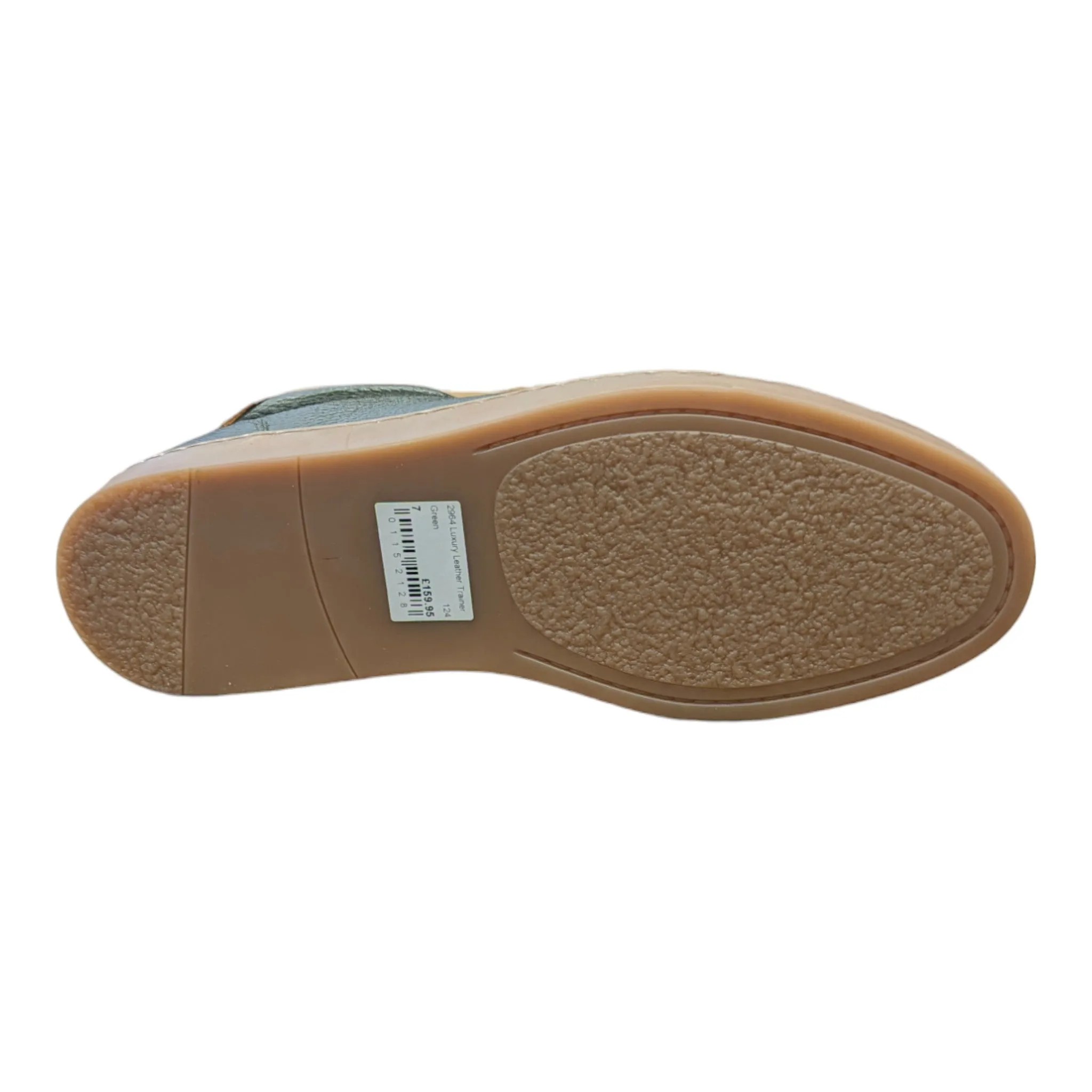 Lacuzzo Luxury Italian Leather Trainers Green