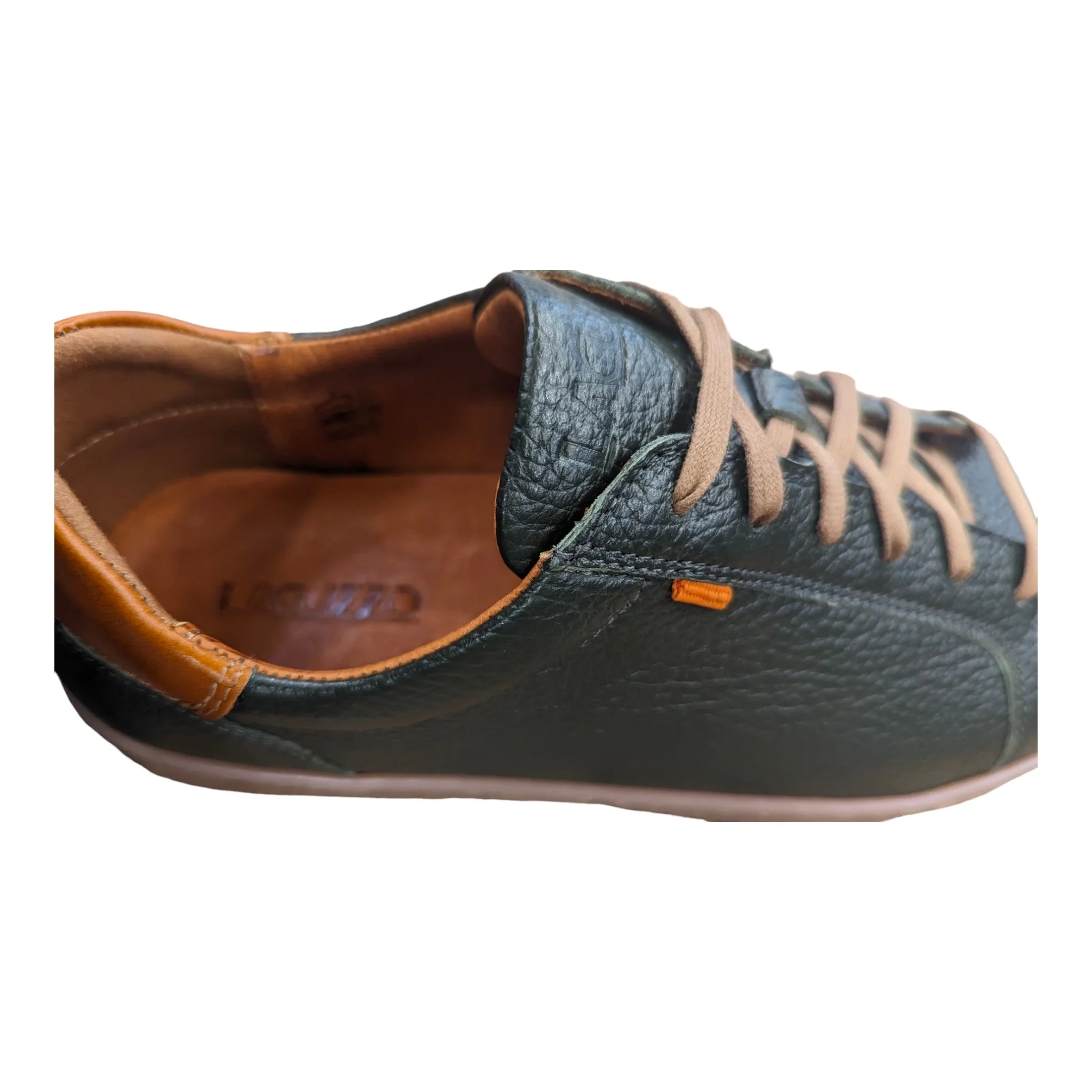 Lacuzzo Luxury Italian Leather Trainers Green
