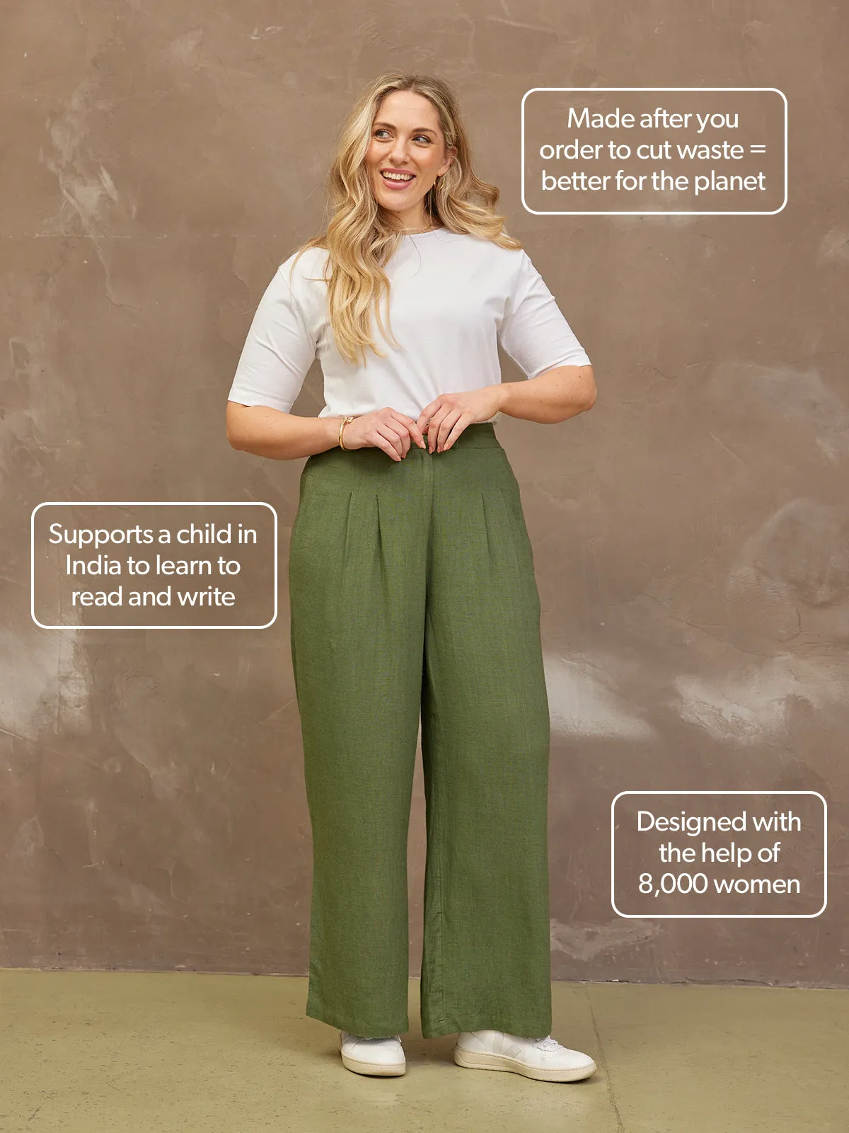 Lana Trouser - Khaki