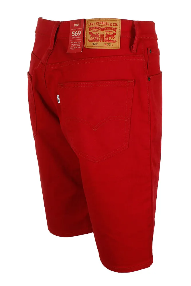 Levi's Men's 569 Loose-Fit Straight Denim Jean Shorts