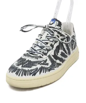 Marni x Veja Black & White Print Leather Sneakers sz 12