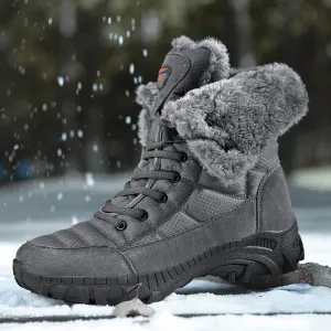 Men's Boots Winter Fleece-Lined Warm Outdoor Mountaineering Men
