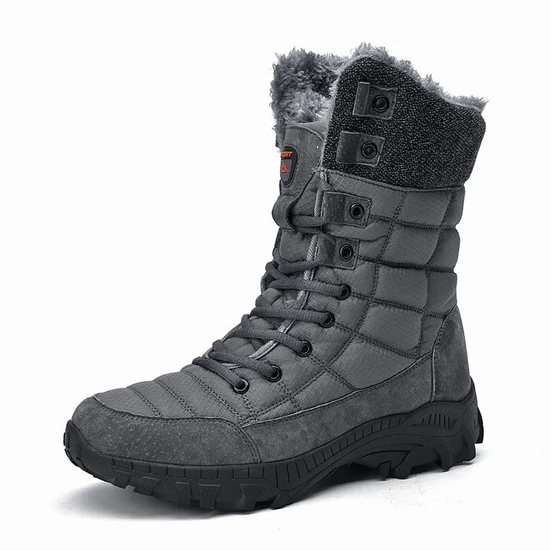 Men's Boots Winter Fleece-Lined Warm Outdoor Mountaineering Men