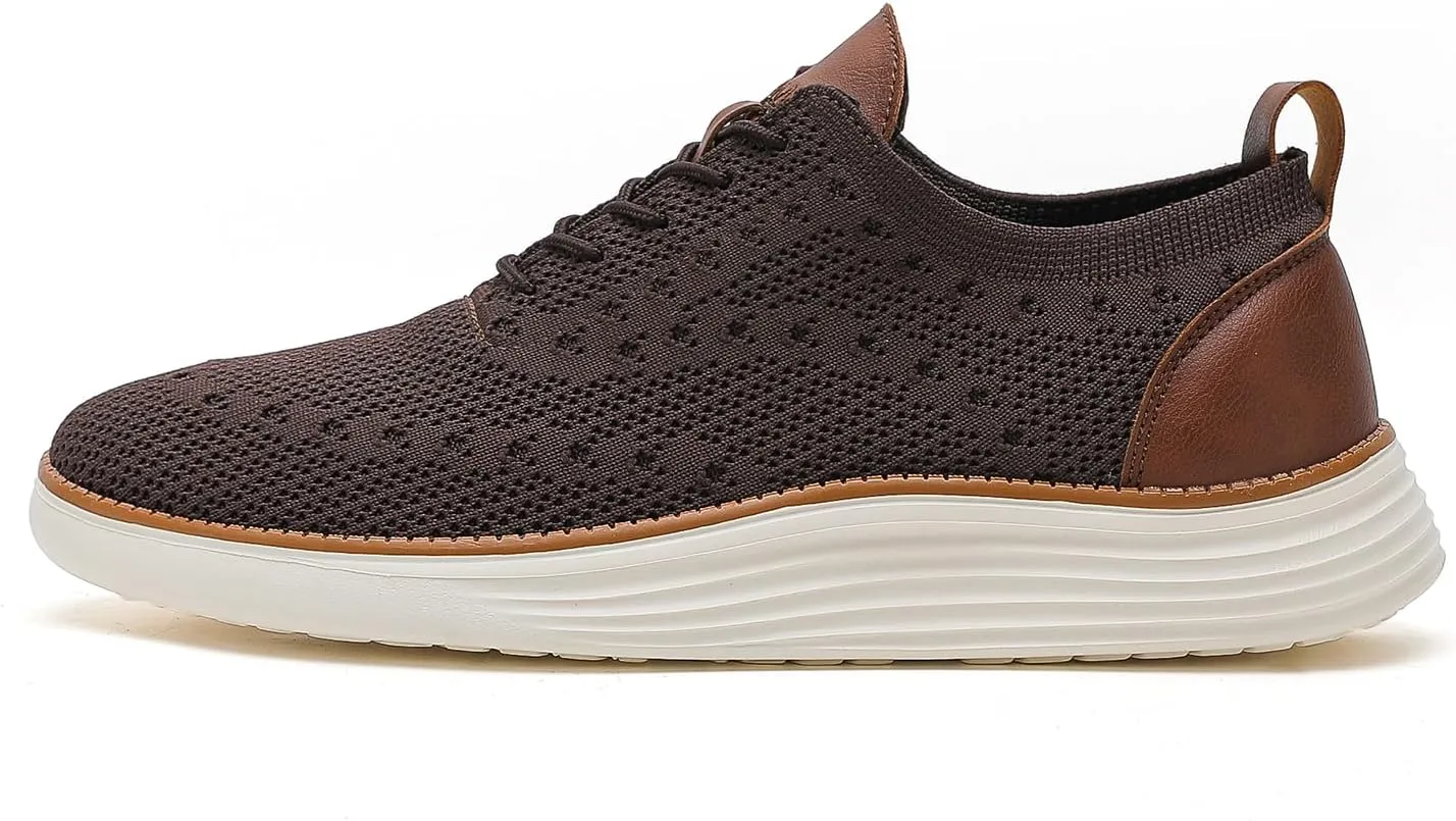 Men's Mesh Oxfords Sneakers Handmade Comfortable Casual Dress Business Slip On Lightweight Walking Shoes for men