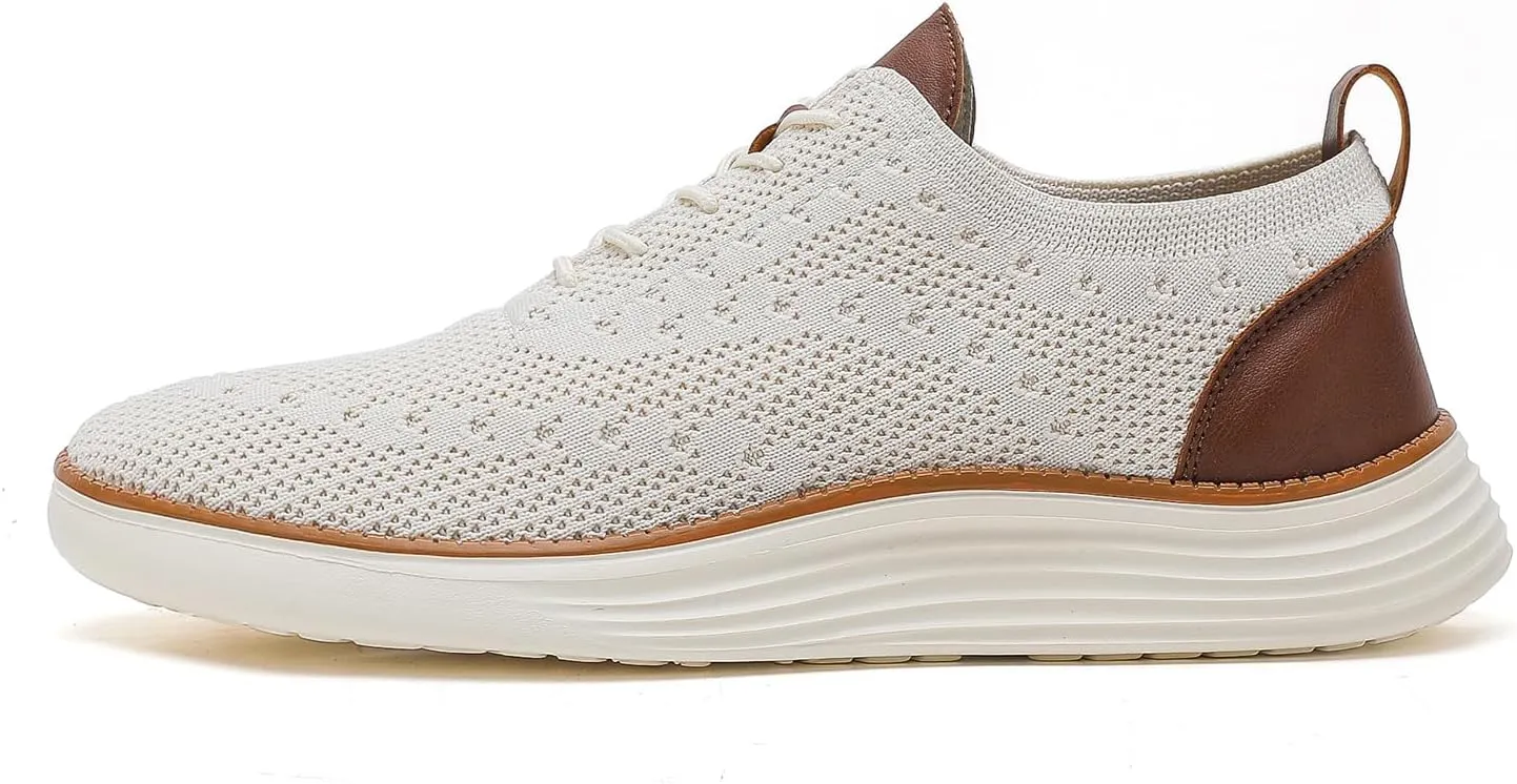 Men's Mesh Oxfords Sneakers Handmade Comfortable Casual Dress Business Slip On Lightweight Walking Shoes for men