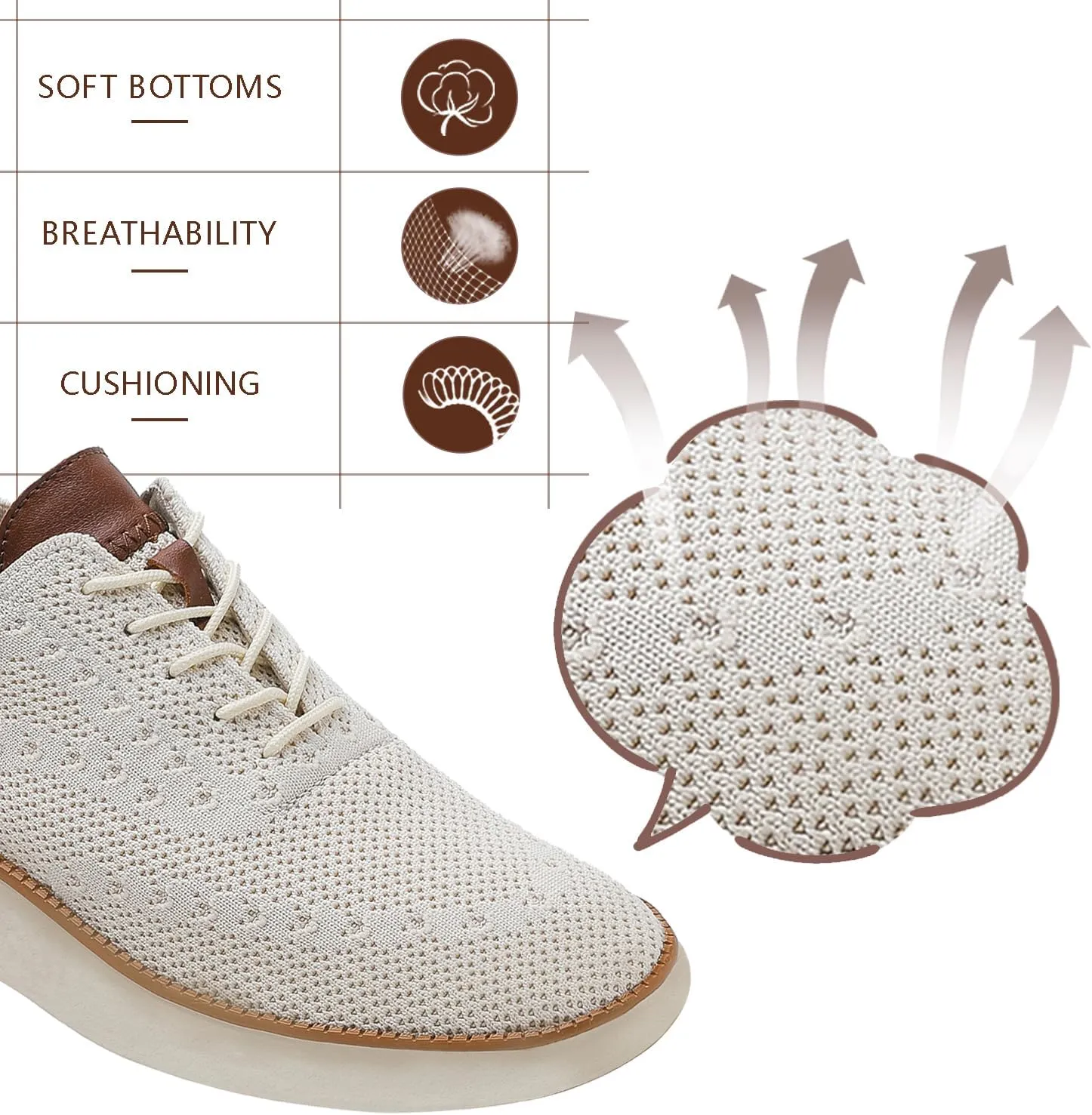 Men's Mesh Oxfords Sneakers Handmade Comfortable Casual Dress Business Slip On Lightweight Walking Shoes for men