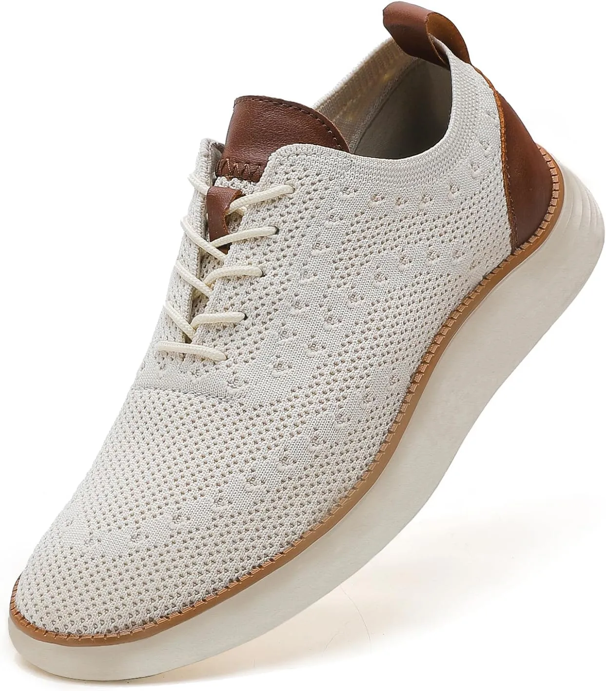 Men's Mesh Oxfords Sneakers Handmade Comfortable Casual Dress Business Slip On Lightweight Walking Shoes for men