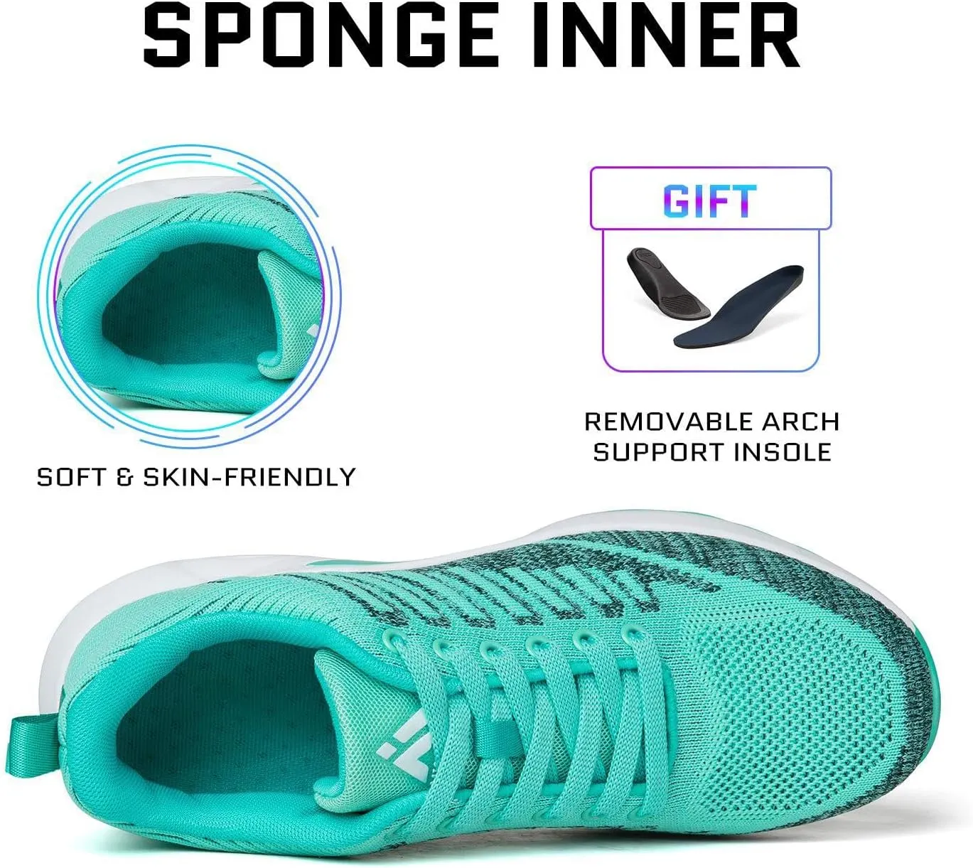 Mishansha Womens Sneakers Air Cushion Running Tennis Shoes Women Lightweight Arch Support Walking Shoes