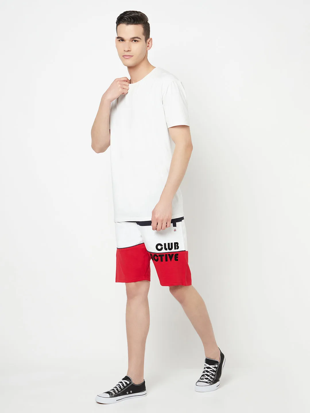 Multi Colourblocked Sports Shorts