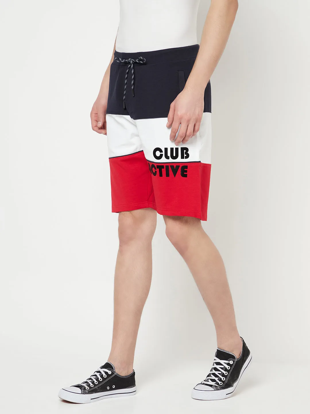 Multi Colourblocked Sports Shorts