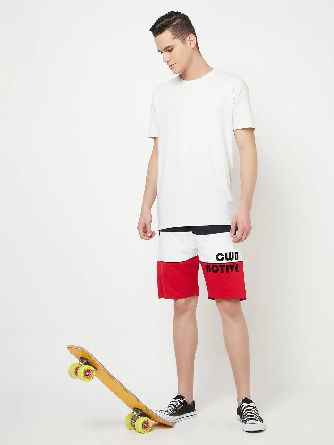 Multi Colourblocked Sports Shorts