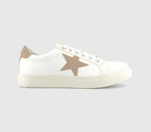 Office Tammy Star Detail Lace Up Trainers White