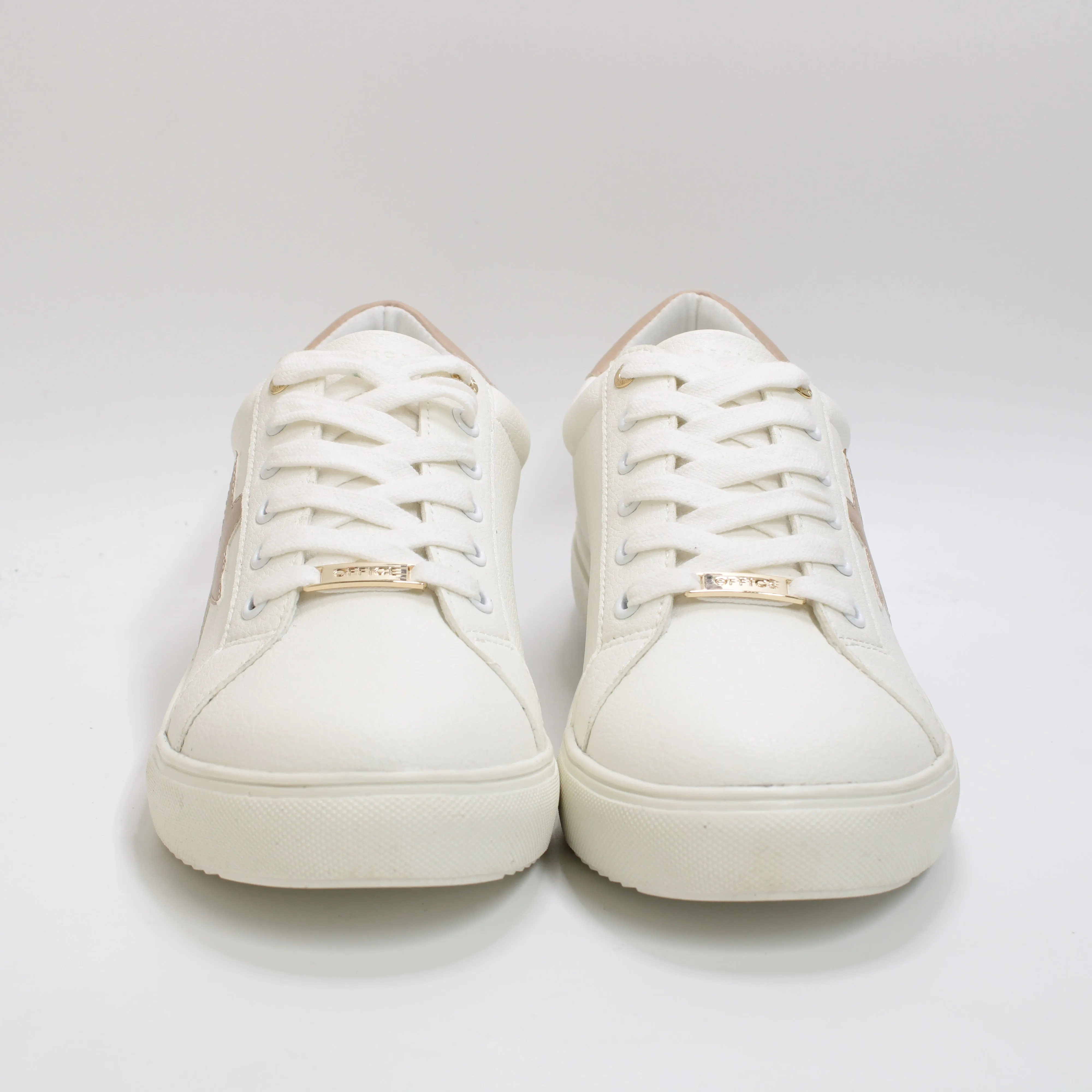 Office Tammy Star Detail Lace Up Trainers White