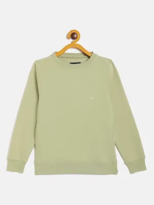Olive Round Neck Sweatshirt
