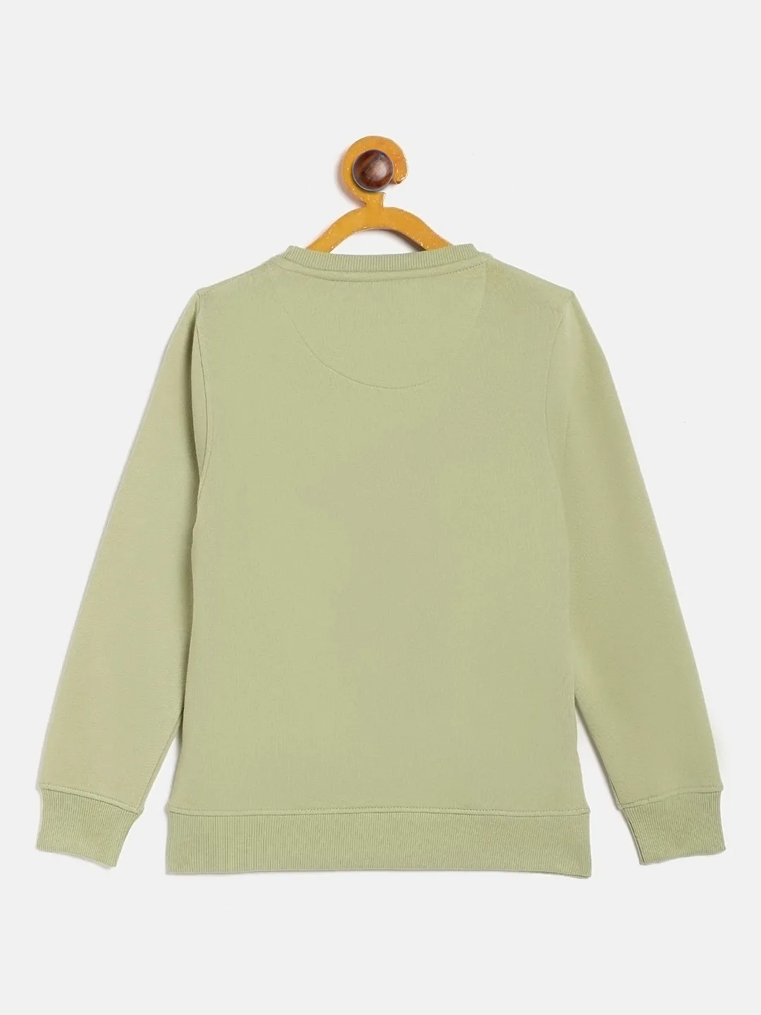 Olive Round Neck Sweatshirt
