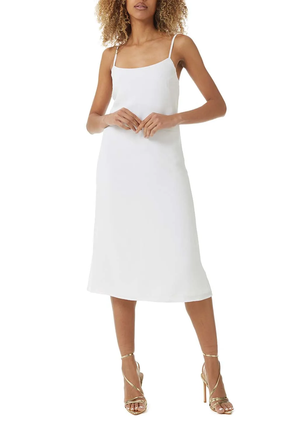 Primrose White Crepe Dress