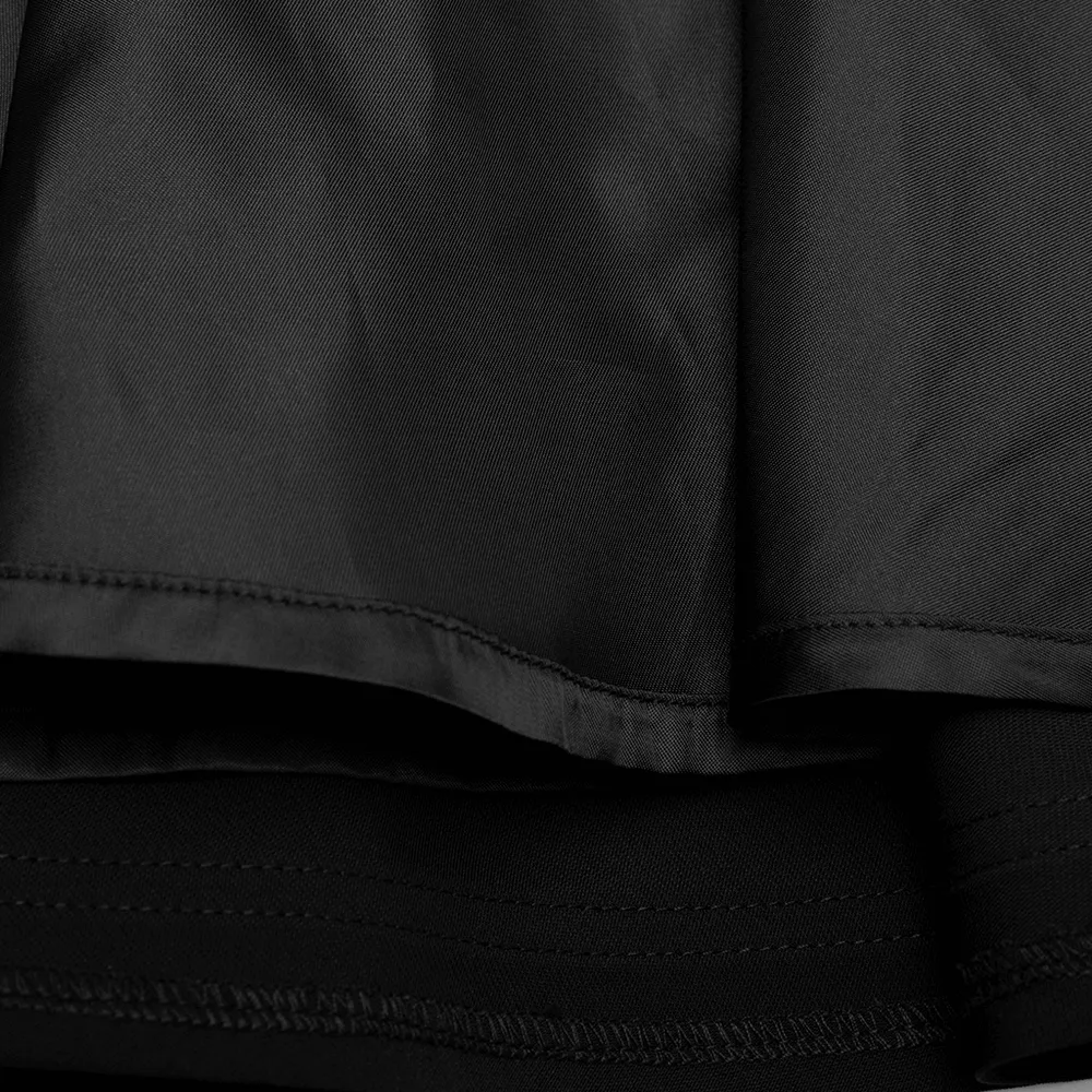 Punk Rave Black High-Waisted Skirt with Buckle