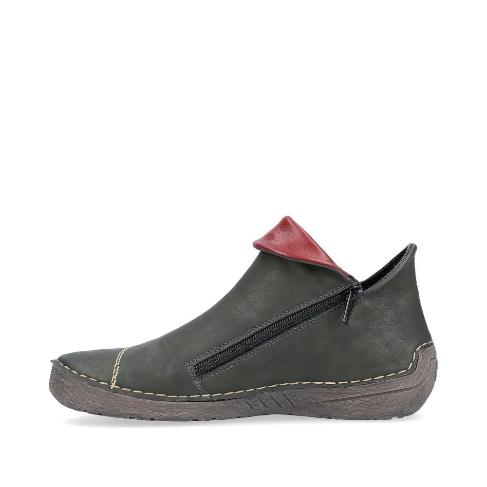 Rieker Womens Ankle Boot 72581-54 Forest Green