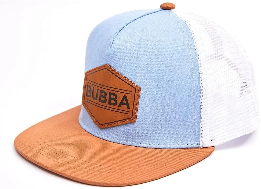 Toddler Hat - Baseball Hat - Baby Bubba Trucker Cap - Infant Newborn Youth Flat Brim Patch Sun Hat for Summer Winter