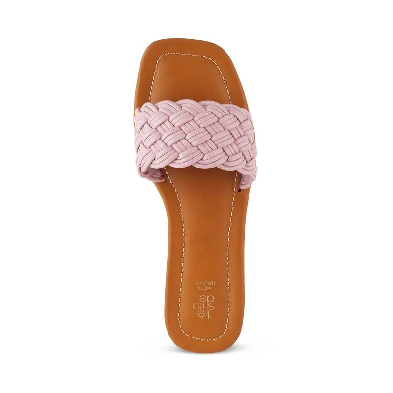 tresmode 231-ROYZA PINK SMART CASUAL FLATS EU/40 UK/7